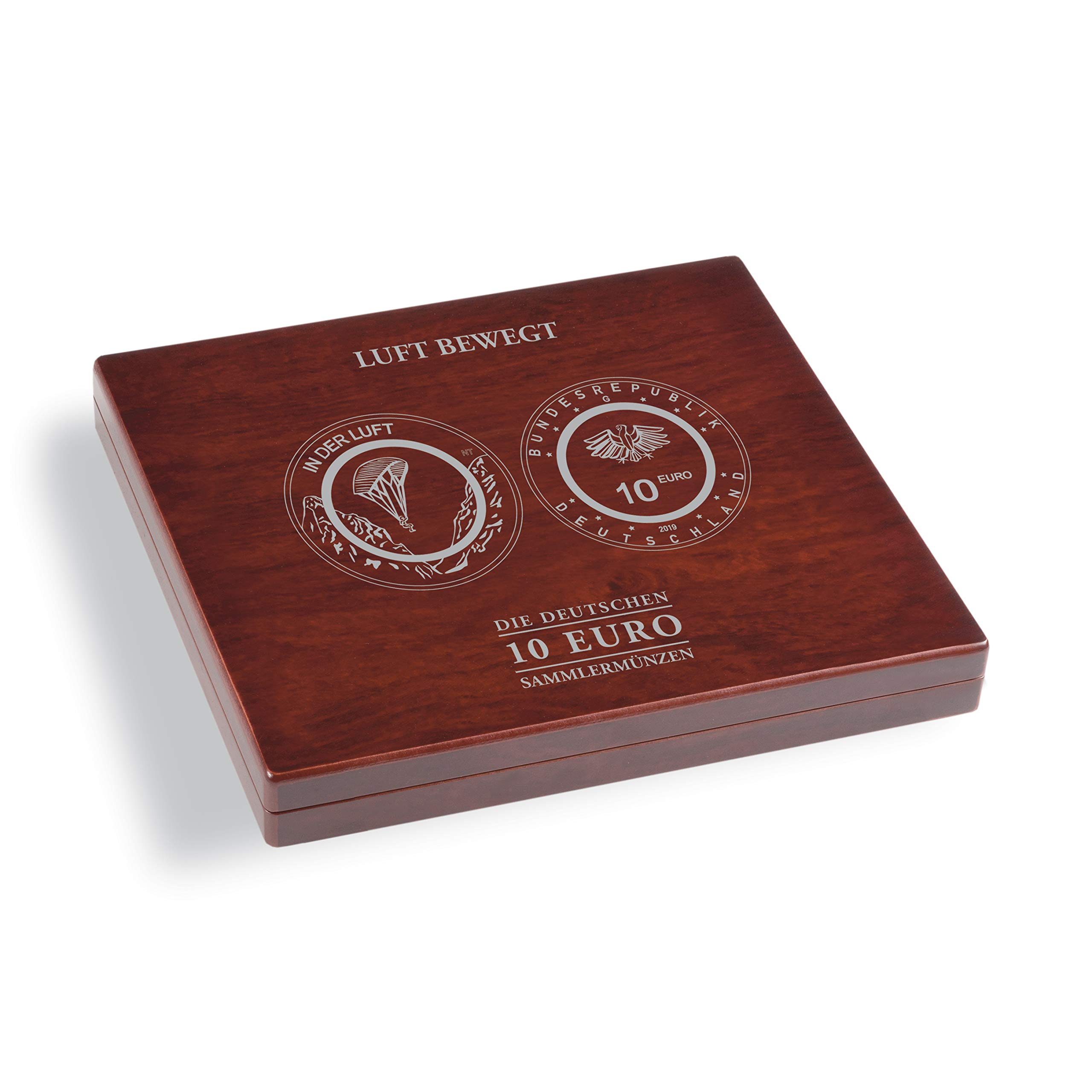 Estuche para 15 Monedas de colección alemanas de 10 € Aire se Mueve en cápsulas
