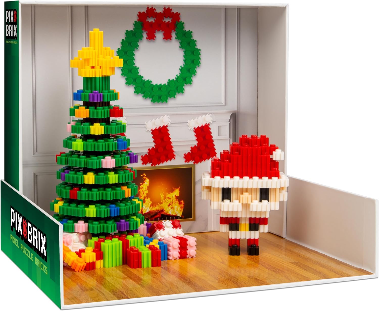 Pix Brix Pixel Art Puzzle Bricks - Starry Night Pixel Puzzle - Patented Colorful Building Bricks, Create 2D and 3D Builds Without Water, Iron or Glue - Stem Toys for Adults and Kids