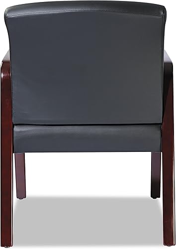 Miniatura 6 de Alera Reception Lounge Series Silla de invitados, caobacuero negro