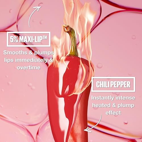 Miniatura 5 de MAYBELLINE Lifter Gloss Lifter Plump, brillo labial con chile y 5% Maxi-Lip, bandera roja, rojo transparente, 1 unidad