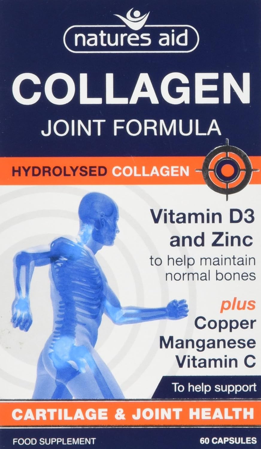 Natures Aid Collagen Joint Formula with Vitamin C, Copper and Manganese