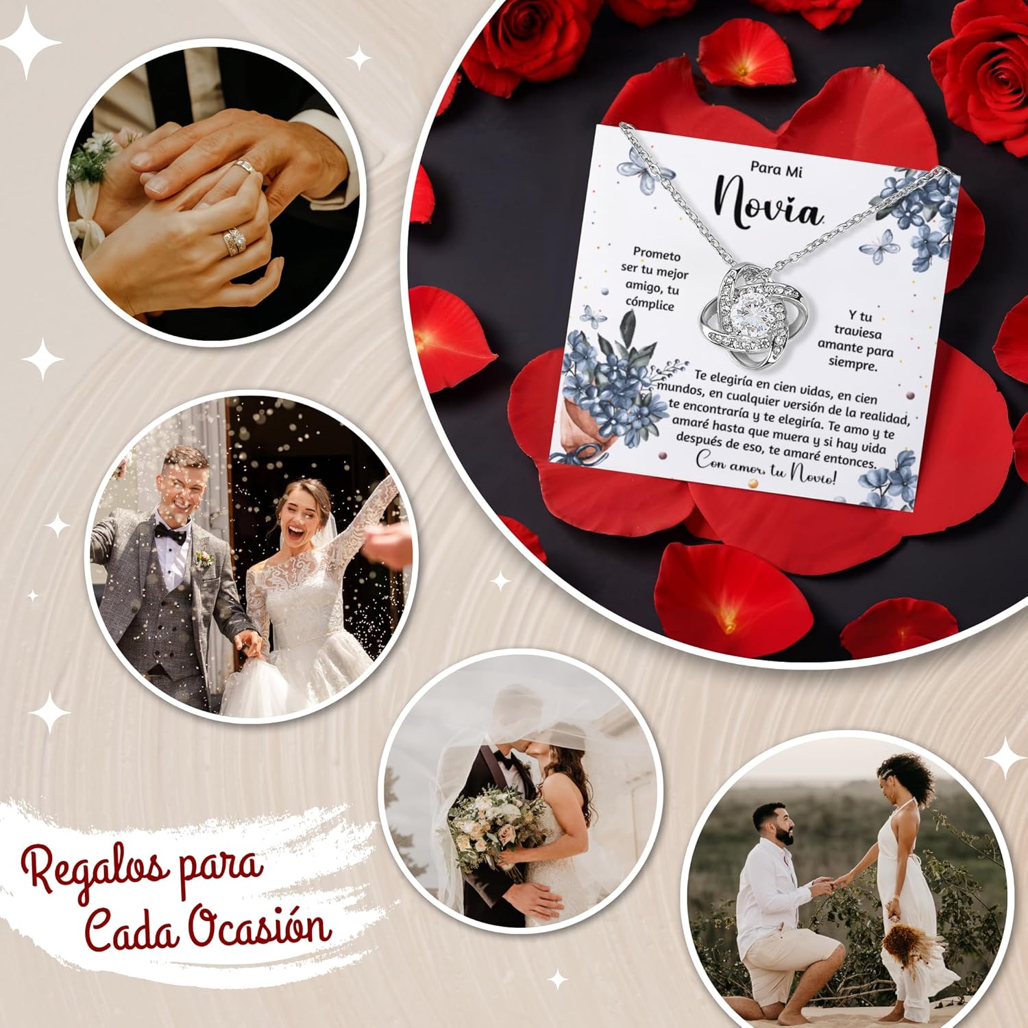 Rosa Eterna Para Regalo Novia, Regalo Para Mujeres Navidad, Regalos Para Aniversario De Pareja, Regalos Para Graduados 2025 Mujer, Collar Plata 925 Para Mujer, Will You Be My Girlfriend - Image 7