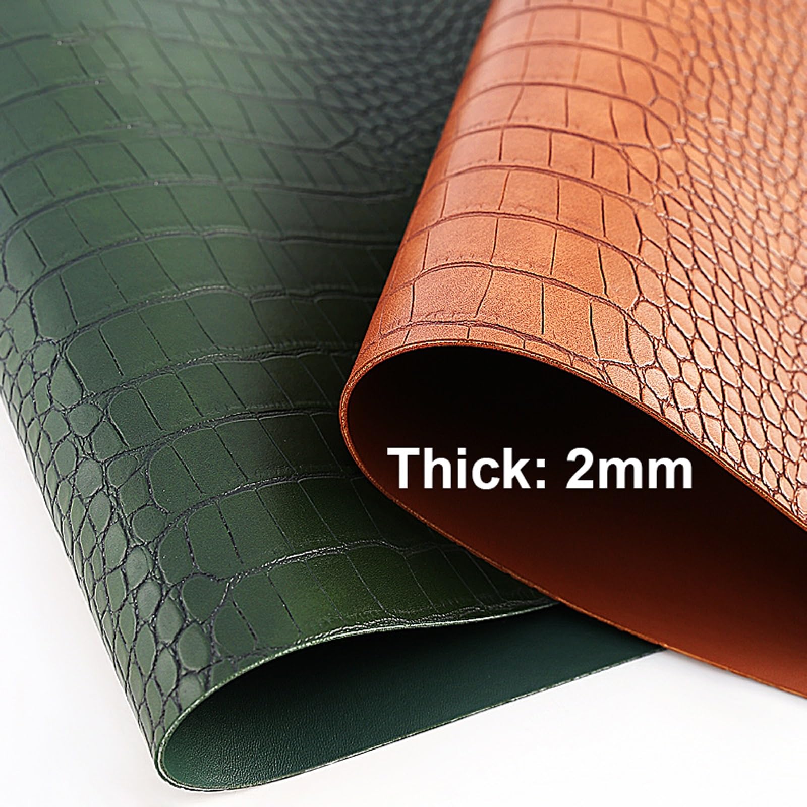 Décoration de Table, Sets de Table, Set de Table de Cuisine Motif Crocodile, Lot de 4/6, Cuir PU résistant à la Chaleur et imperméable