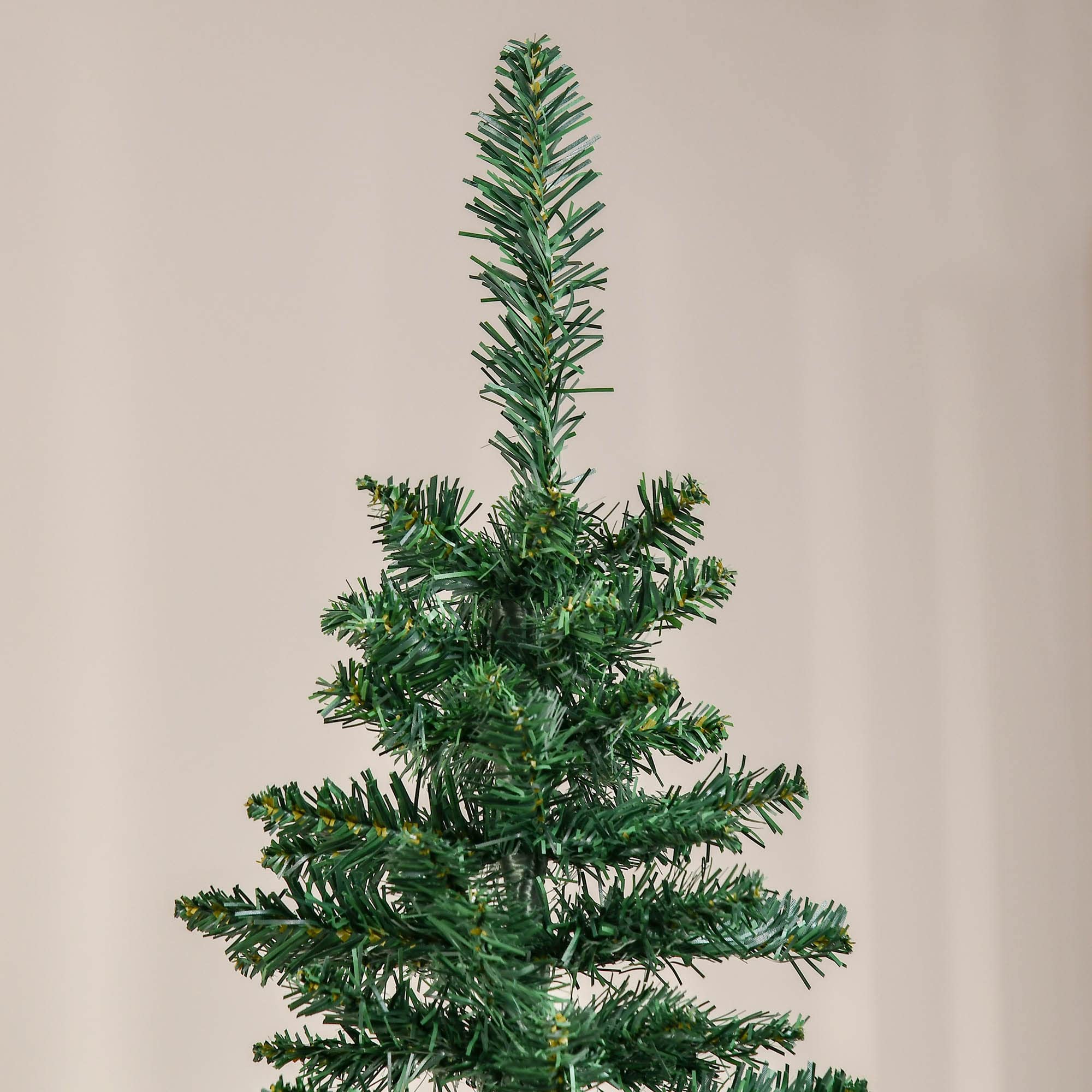 HOMCOM Sztuczna choinka 210 cm z 499 gałązkami do wnętrz, zielona | Sztuczna choinka, dekoracja bożonarodzeniowa
