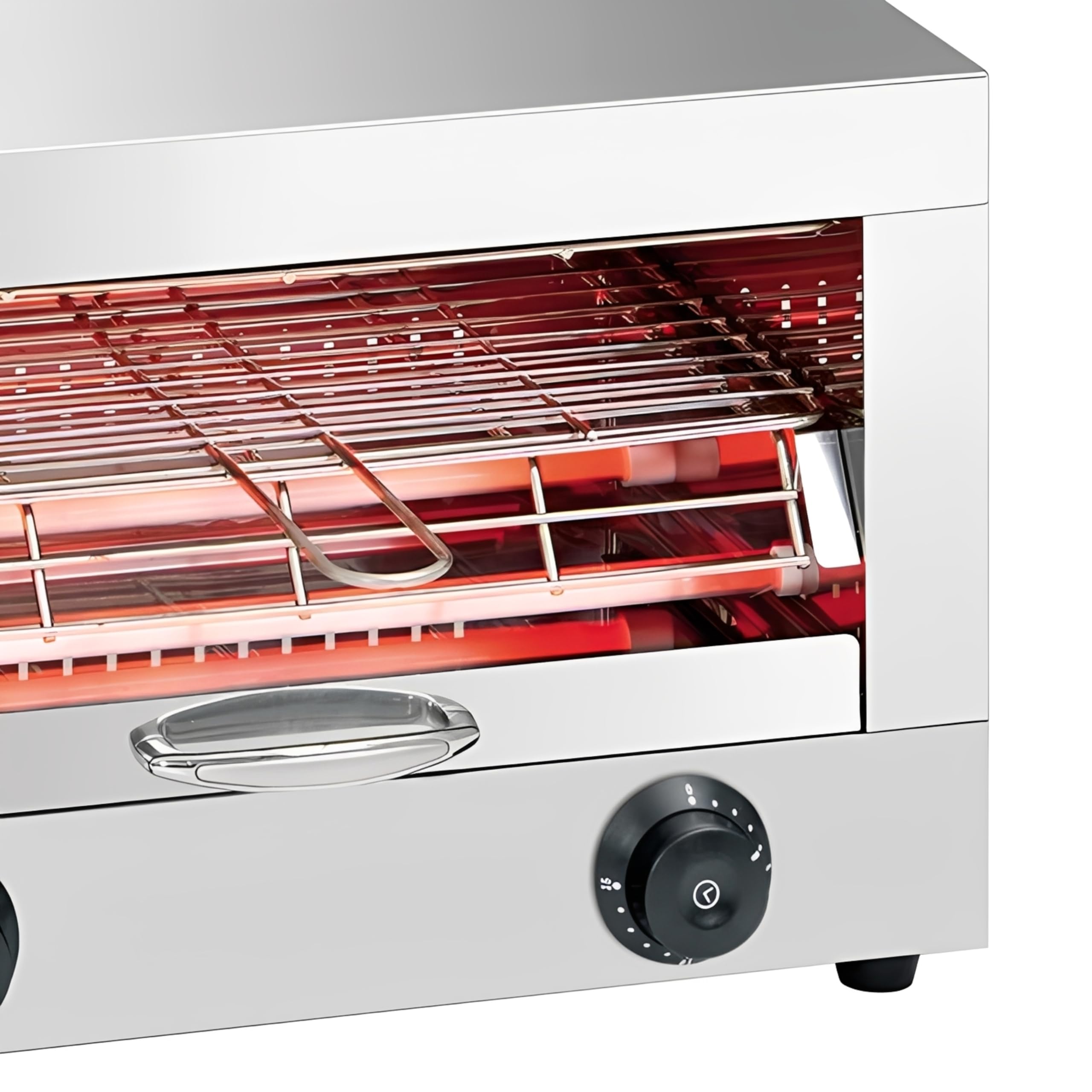 MBH - Tostadora industrial eléctrica 1 piso INOX para HOSTELERÍA. Horno tostador de pan profesional para bar y restaurante.