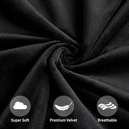 Miniatura 5 de Juego de 2 fundas de almohada decorativas de terciopelo rojo de 24 x 24 pulgadas, fundas de almohada suaves de Navidad magenta grandes para sofá,