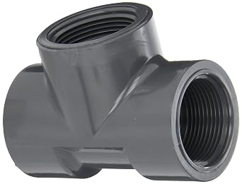 Spears 805 Series PVC Pipe Fitting, Tee, Schedule 80, 1-1/4" NPT Female
