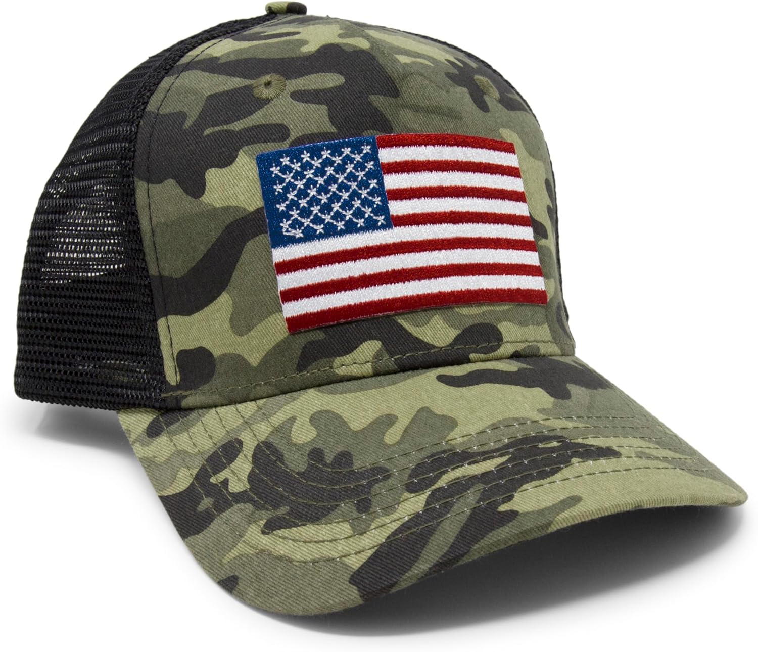 International Tie American Flag Hat for Men and Women, USA Baseball Cap, Adjustable Snapback Trucker