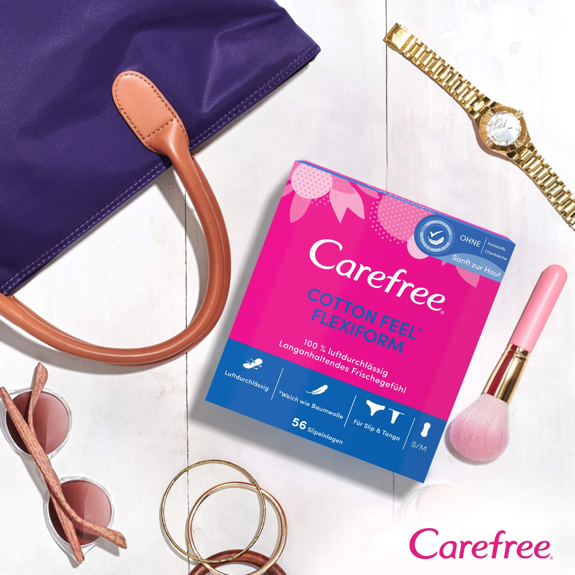 Carefree Cotton Feel Flexi, 5 x 56 pezzi