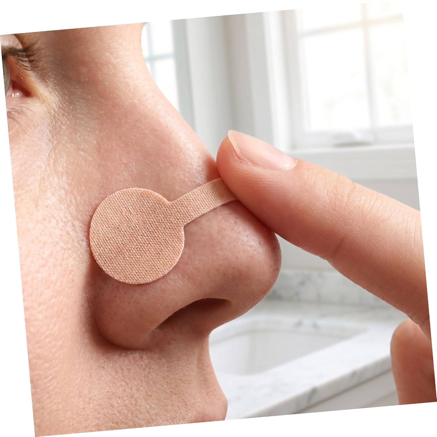VILLCASE Nose Tape and Nasal Wing Shaping Strips for Women Dumbbell Shaped Self-adhesive Elastic Nose Shrinking Stickers 50 Sheets and Lifting