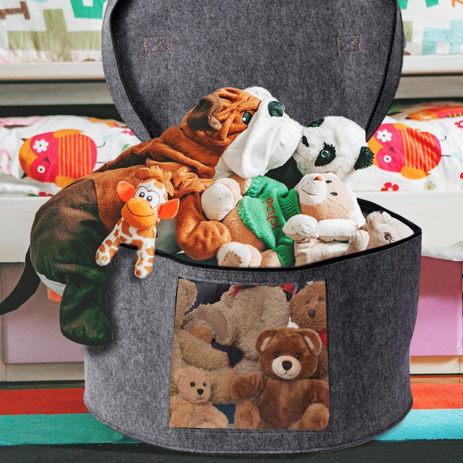 Shakven Dustproof Hat Box - Travel Storage with Fixed Elastic Band, Suitable for Women, Men, Blankets