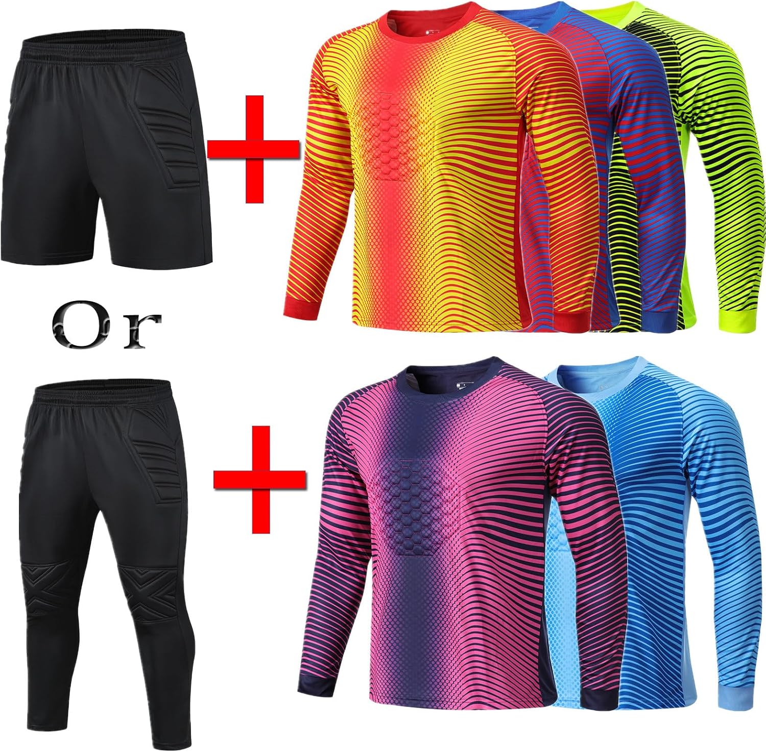 Custom Goalie Jersey for Kids Youth Adults Personalized Goalkeeper Uniform Padded Goalie Jersey for Men Women with Name Logo - Image 5