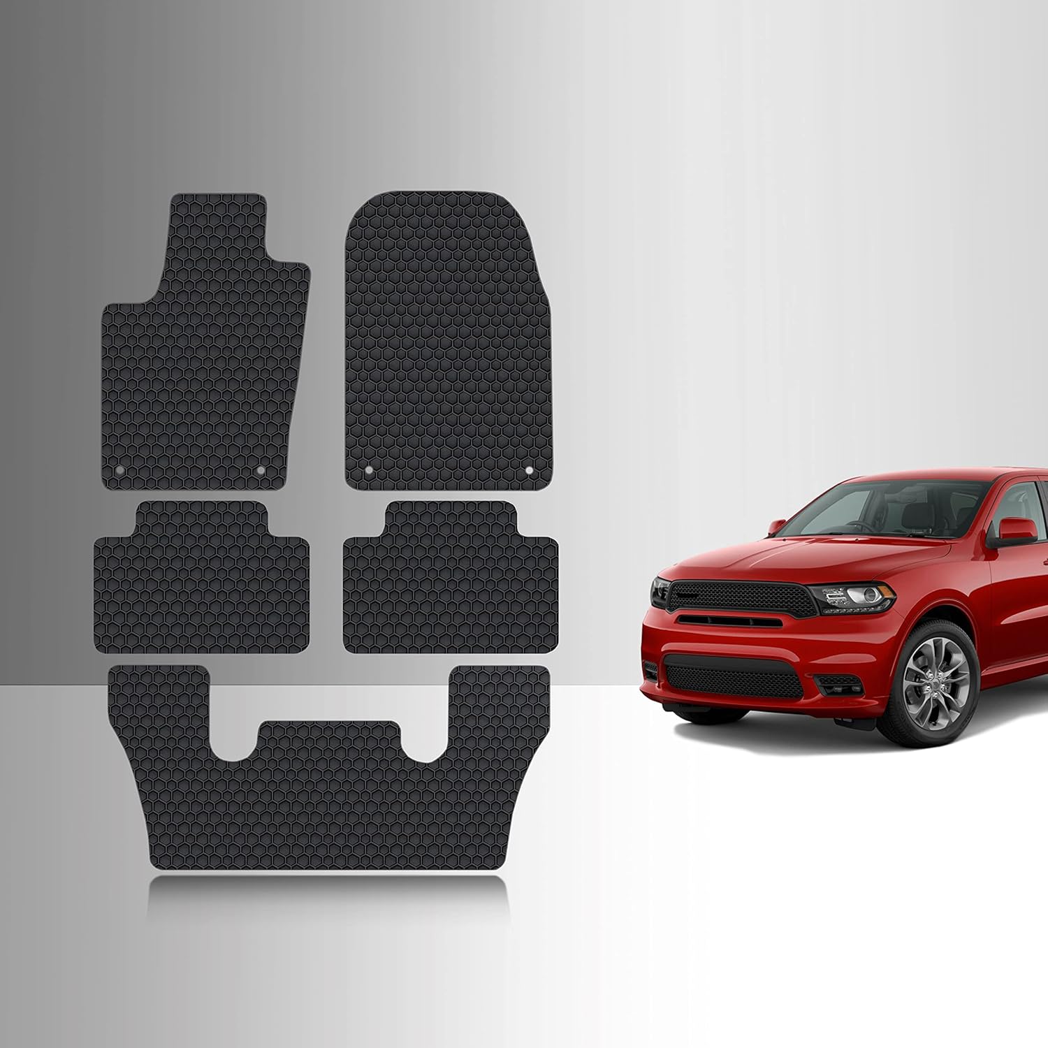 TOUGHPRO Floor Mats Accessories 1st + 2nd + 3rd Row