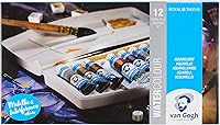 Vista 22 de Van Gogh - Juego de pintura para acuarela, lata de metal, 24 mitades