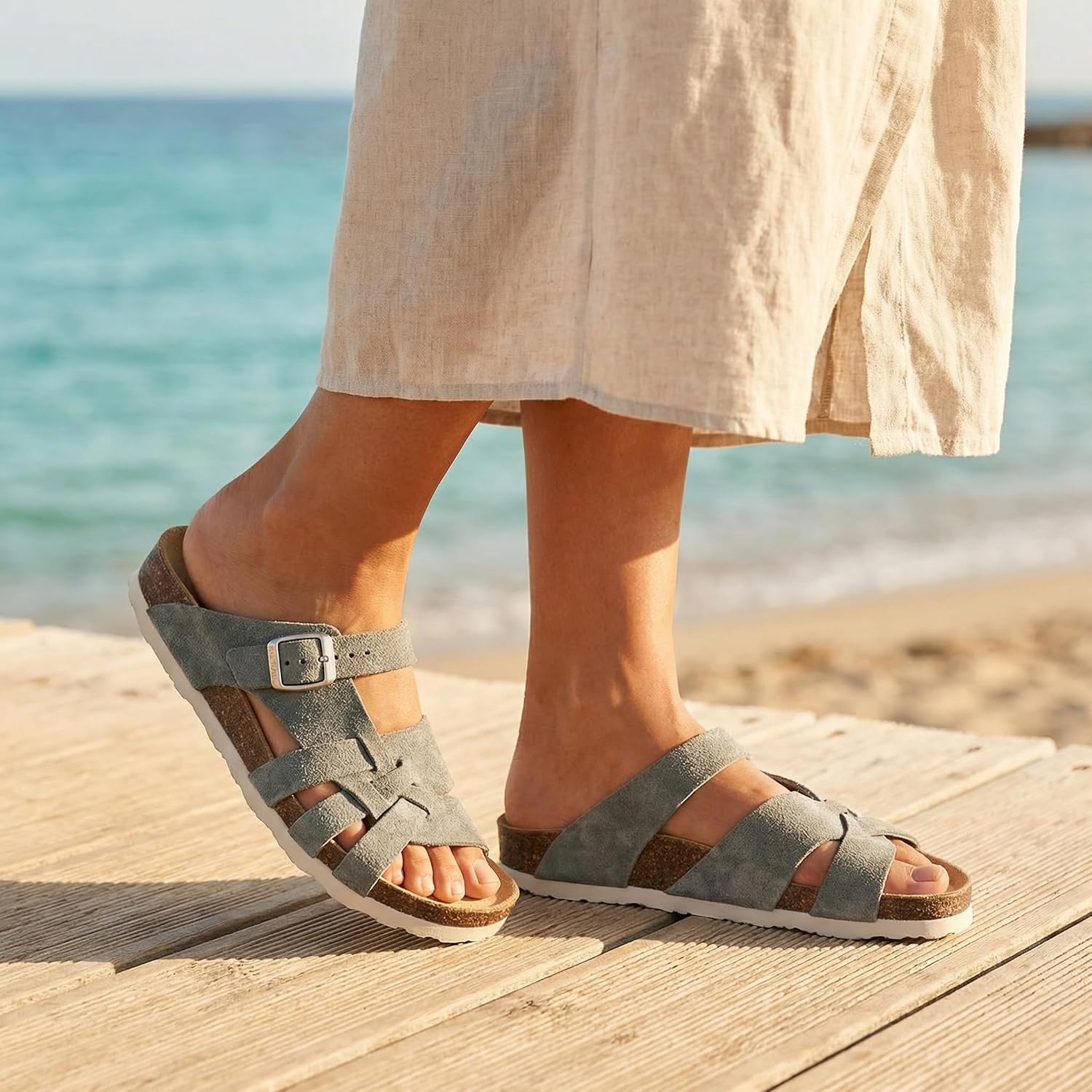 AFS-Schuhe Women's Mules Made of Genuine Leather, High-Quality Slippers for Women, Made in Germany image 2