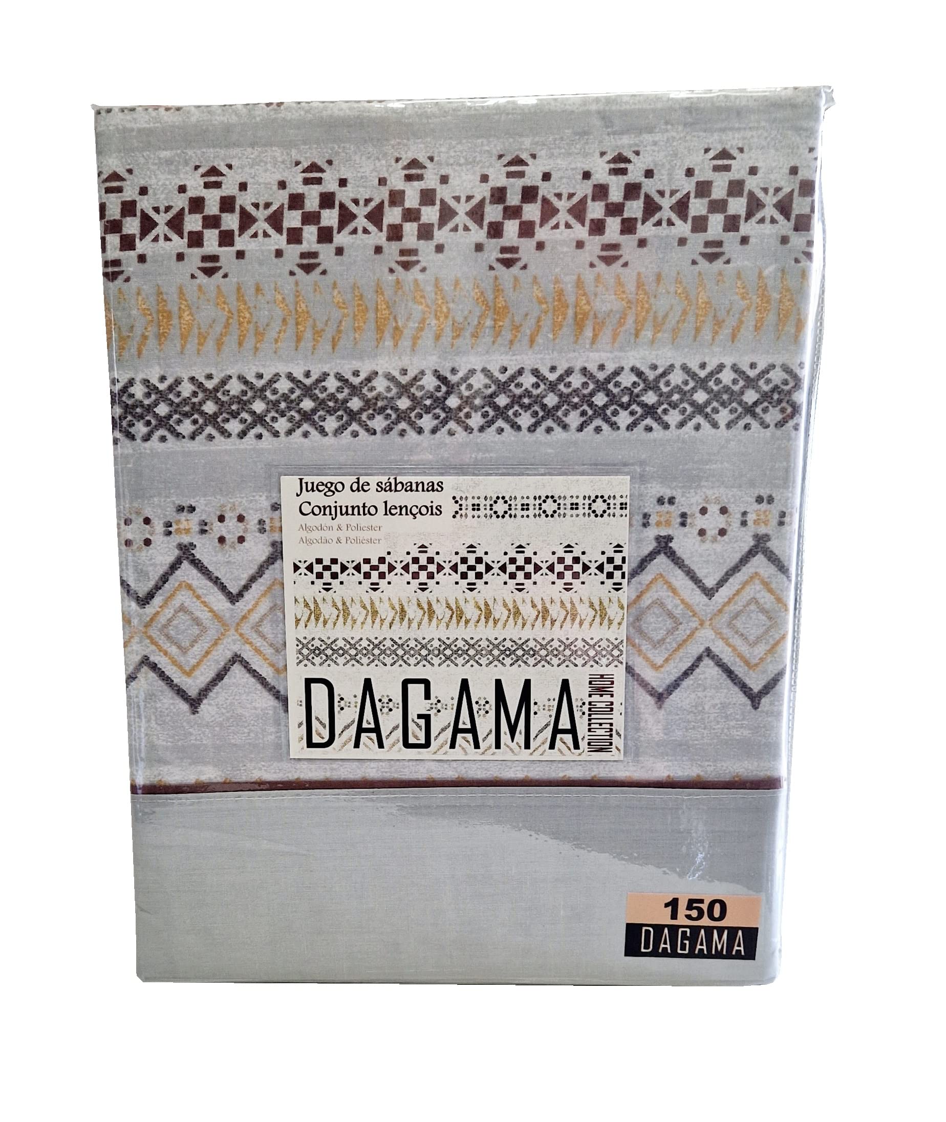 D'A GAMA HOME COLLECTION Juego DE SABANAS 50% ALG. Y 50% POLL. Mod. Sunset (para Cama DE 90)