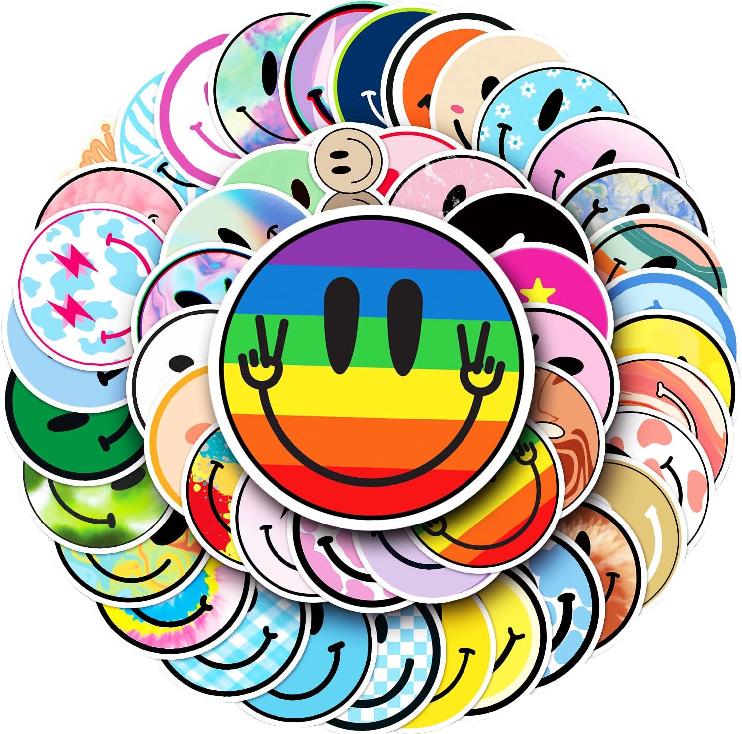 50PCS Trolley Case PVC Stickers Waterproof Cute Removable