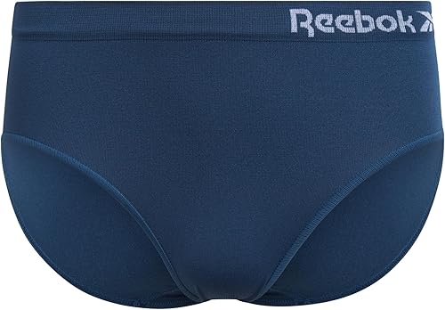 Miniatura 6 de Reebok Calzoncillos hipster para niñas, paquete de 10 calzones hipster transpirables y elásticos, ropa interior sin costuras para niñas (6-16)