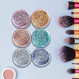 Eternal Moment 36 Pack 1 OZ Plastic Jars Round Clear Cosmetic Container Jars with White Lids, Perfect for Lotion, SlimeCream, Ointments, Makeup, Eye Shadow, Samples, Pot, Travel Storage