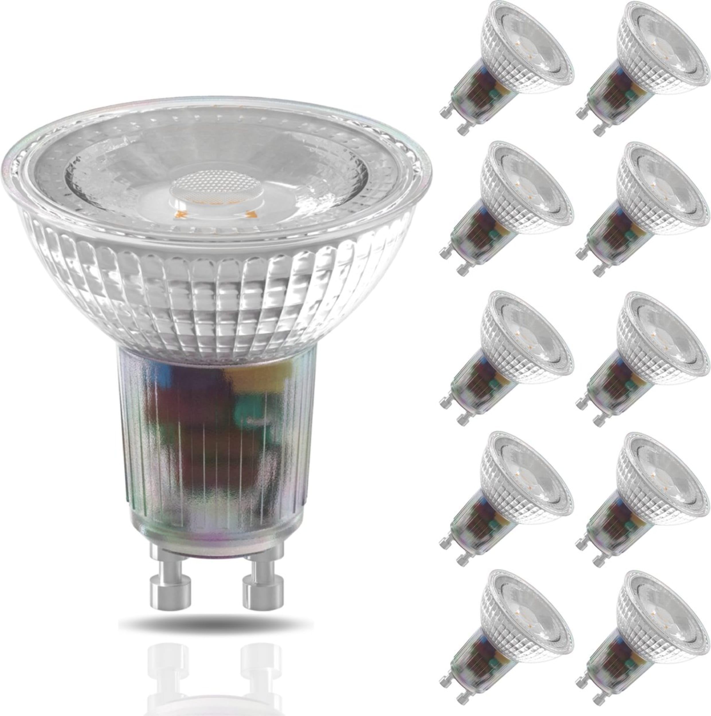 CALEX Smart LED Spot, GU10, PAR16, kalt- bis warmweißes Licht, dimmbar, WLAN App- & Sprachsteuerung, 10er Pack