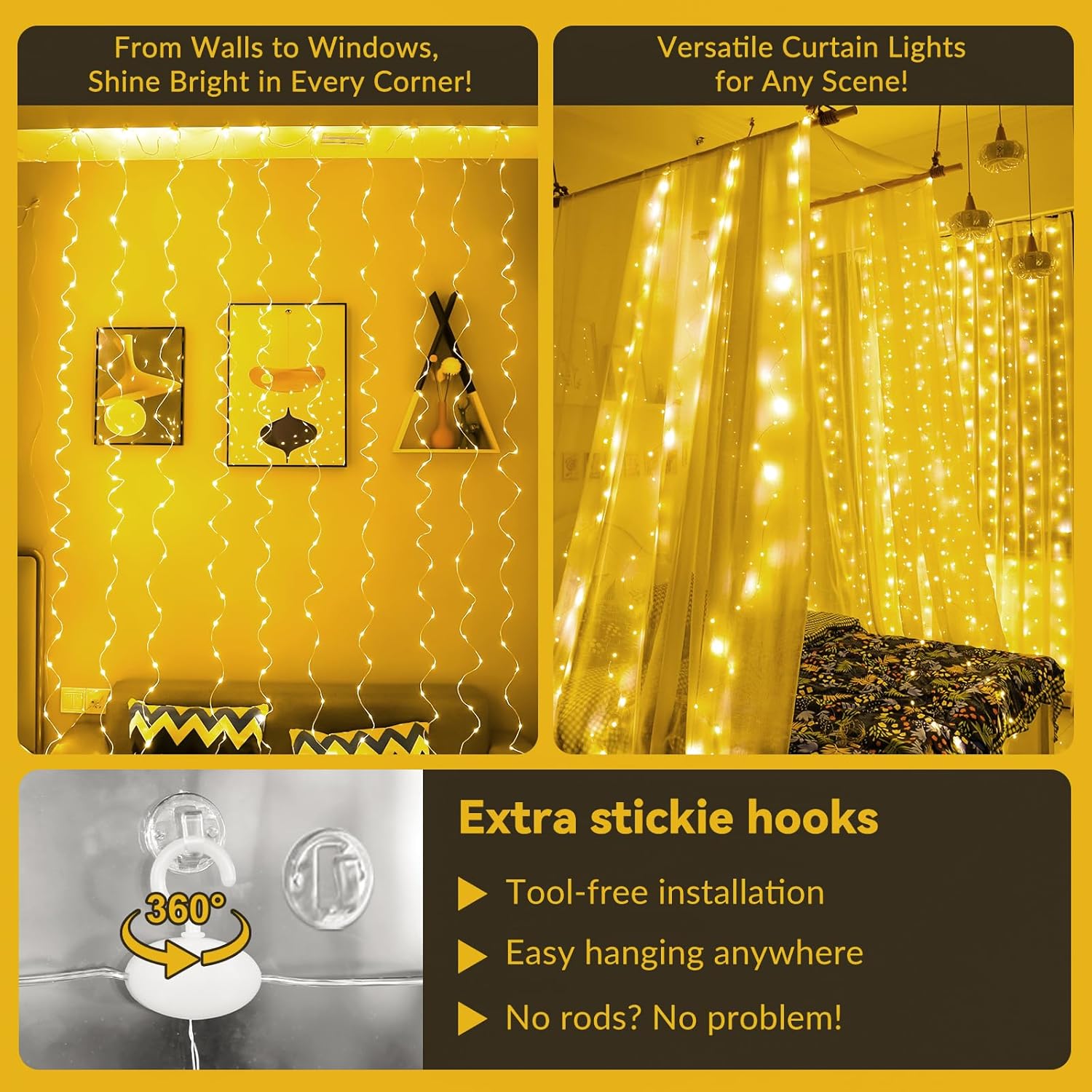Illuminate Your Space: Review of HXWEIYE 300LED Fairy Curtain Lights