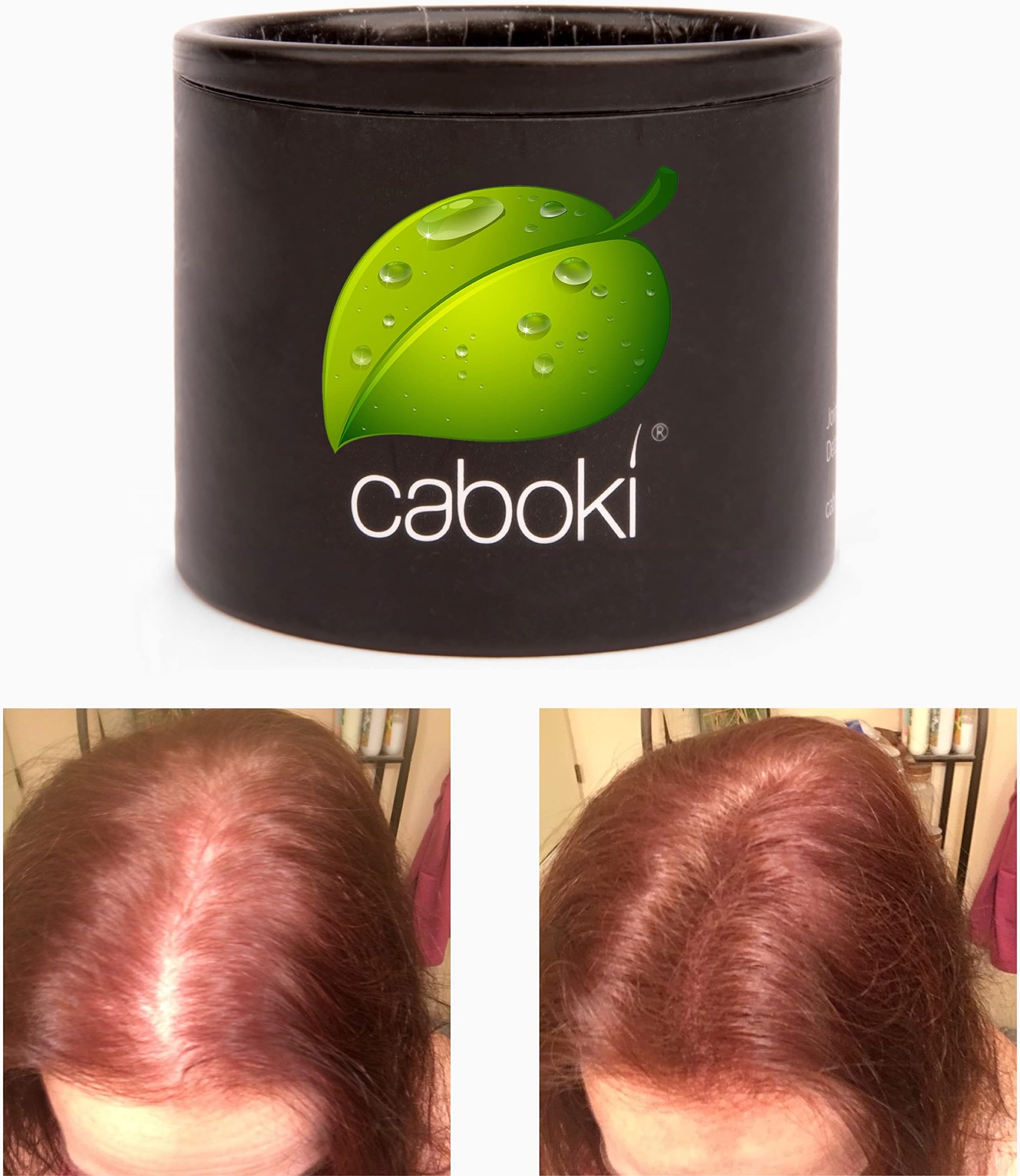 Caboki Hair Fibers for Thinning Hair – Natural Plant-Based Bald Spot Cover Up for Men and Women – Instantly Thicker Fuller Looking Scalp – Clean Ingredients – Trial Size, 10-Day Supply, Light Auburn