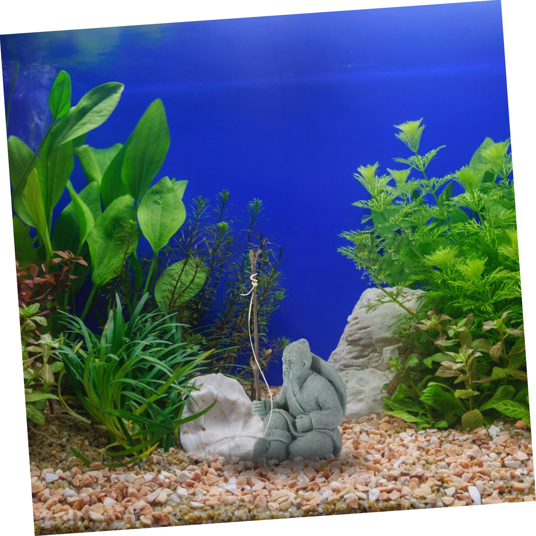 PRETYZOOM 3 Piezas Decorar Home decoración casa aquário - Escultura Aquarium decoración del Acuario Estatua Mini Adorno de Acuario Decorativo Micro Paisaje decoración Arenisca Verde