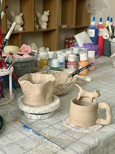 Miniatura 4 de Arcilla seca al aire natural, 2 libras. Escultores blancos, principiantes y avanzados, arcilla de cerámica multiusos, alta plasticidad, barro fino