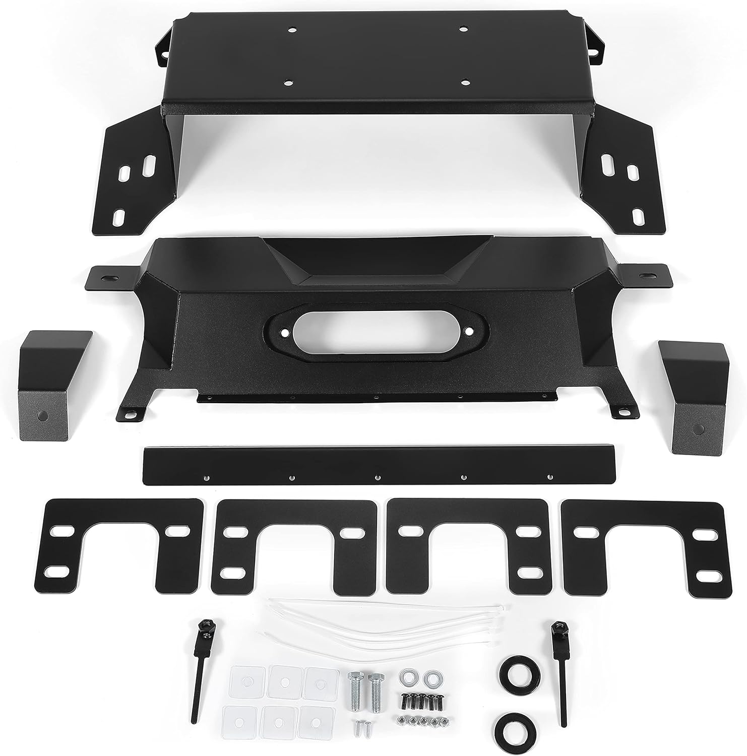 KUAFU Winch Plate Compatible with 20212023 Ford Bronco Hidden Winch Mount Mounting