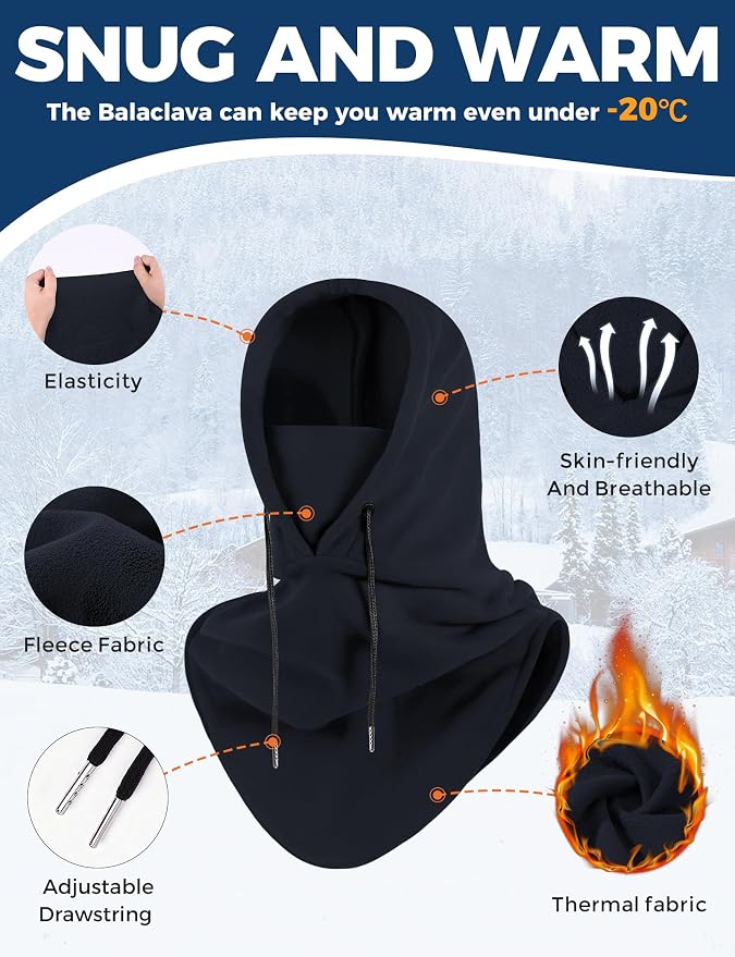 Balaclava AURUZA para esquí térmica y transpirable miniatura 4