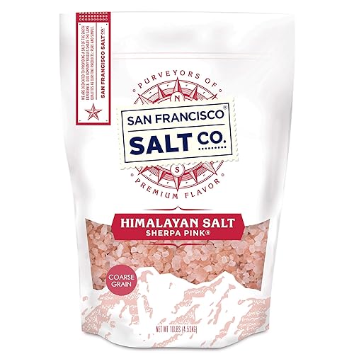 Sherpa Pink Sal del Himalaya - Bolsa gruesa a granel de 10 libras Para molinillos y molinillos de sal
