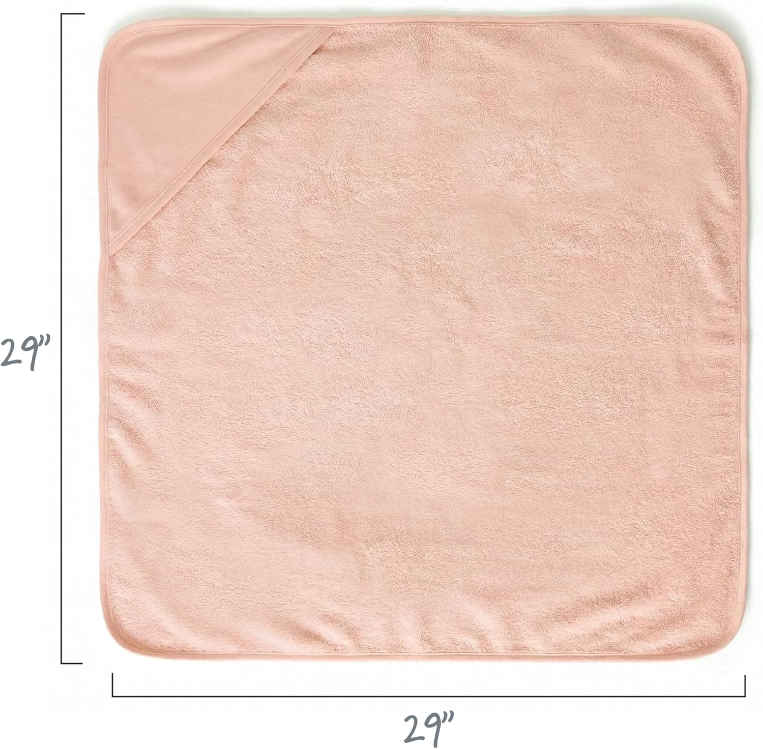 Butterblu Harper - 100% Organic Cotton Hooded Towels in Soft and Absorbent Baby Terry, 3-Pack, Sorbet, One Size