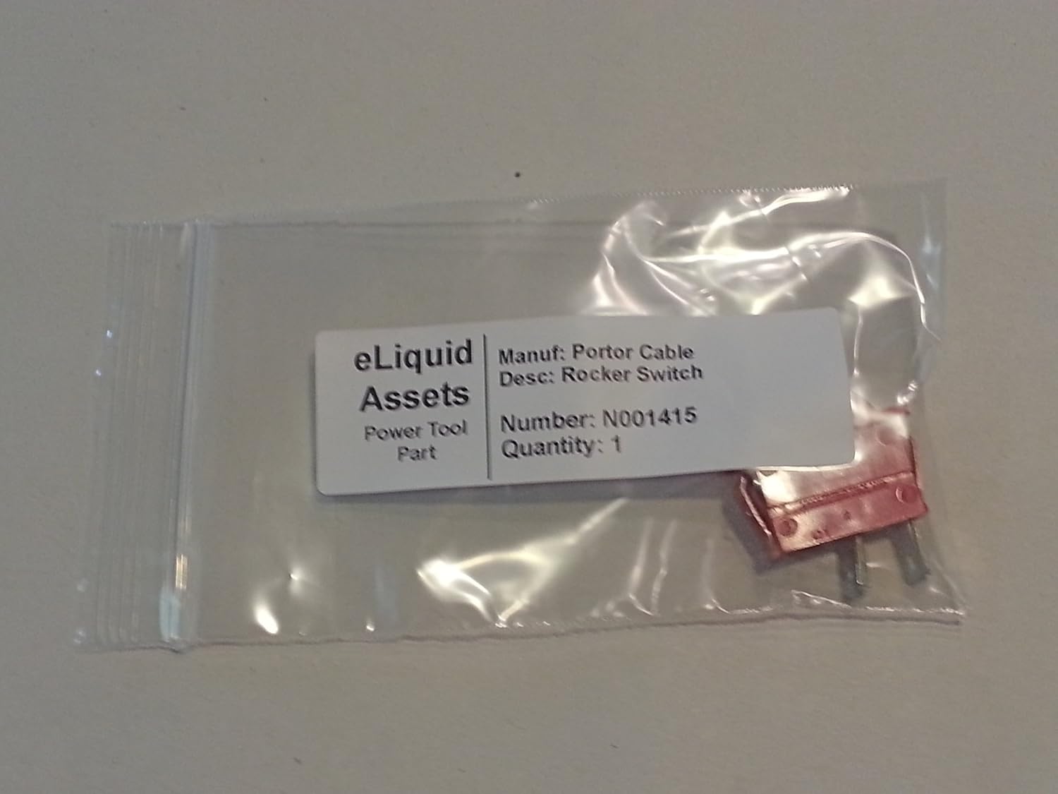 PORTER-CABLE N001415 Rocker Switch