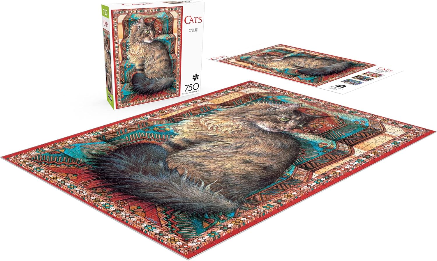 Buffalo Games - Ruskin on The Stairs - 750 Piece Jigsaw Puzzle for Adults Challenging Puzzle Perfect for Game Nights - 750 Piece Finished Size is 24.00 x 18.00
