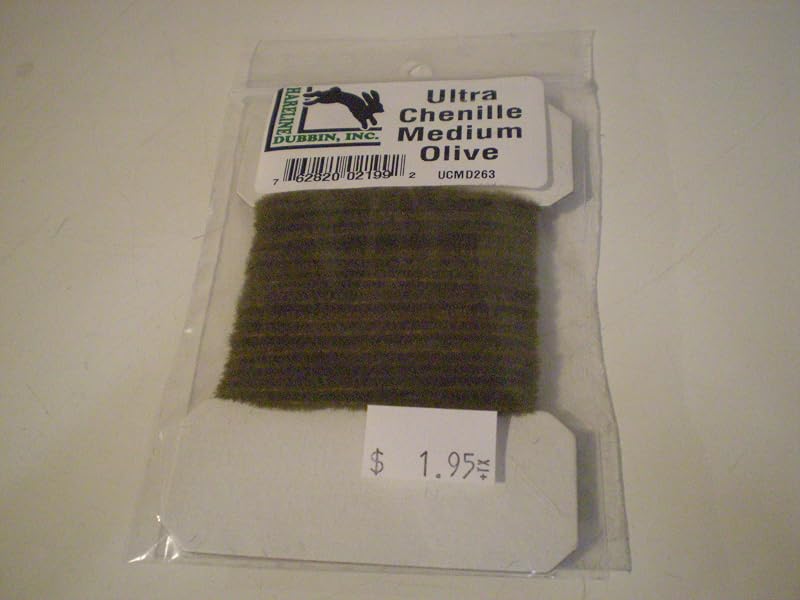 Chenille para Atado de Moscas Hareline Ultra Chenille Médio Marrom UCMD40