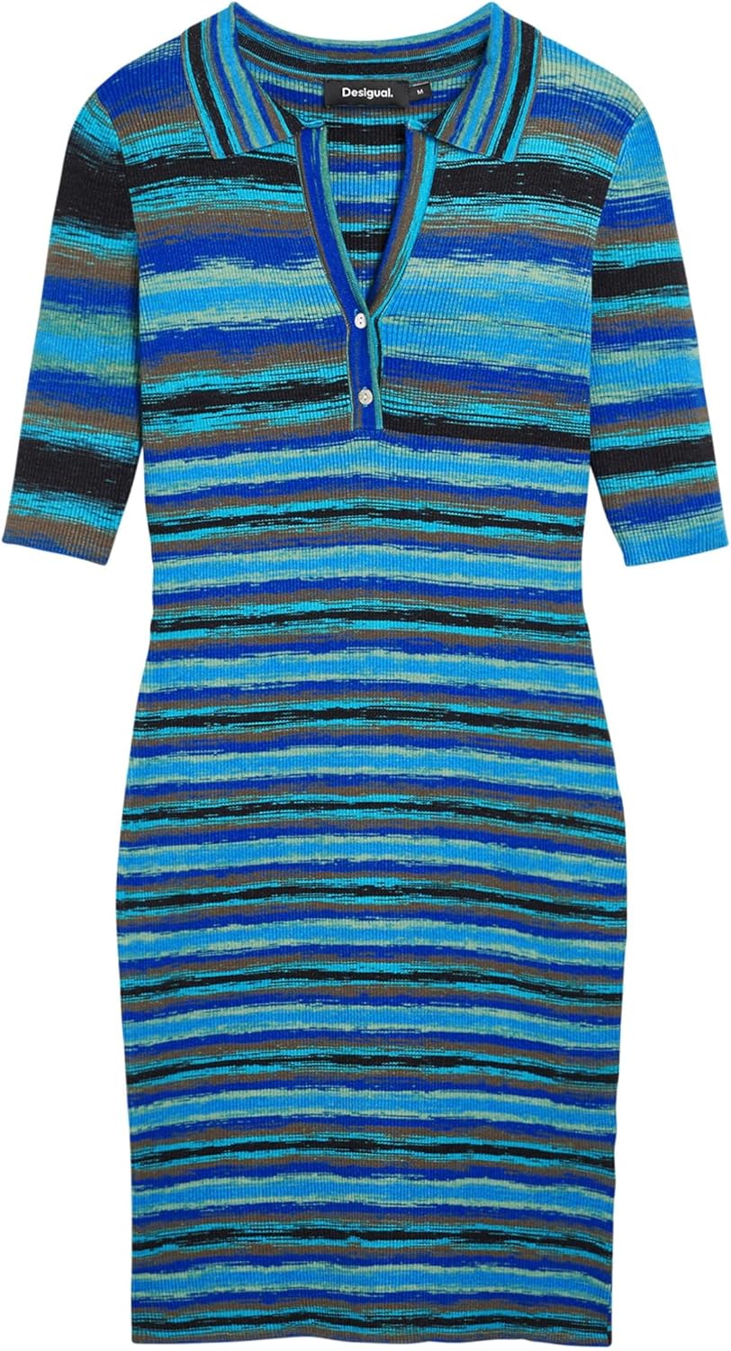 Desigual Women's Polo-Style Knit Dress