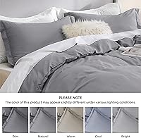 Vista 163 de Bedsure Funda de edredón tamaño Twin/Twin XL - Juego de ropa de cama suave de doble cepillado para niños y adultos, cierre de cremallera, 2 piezas