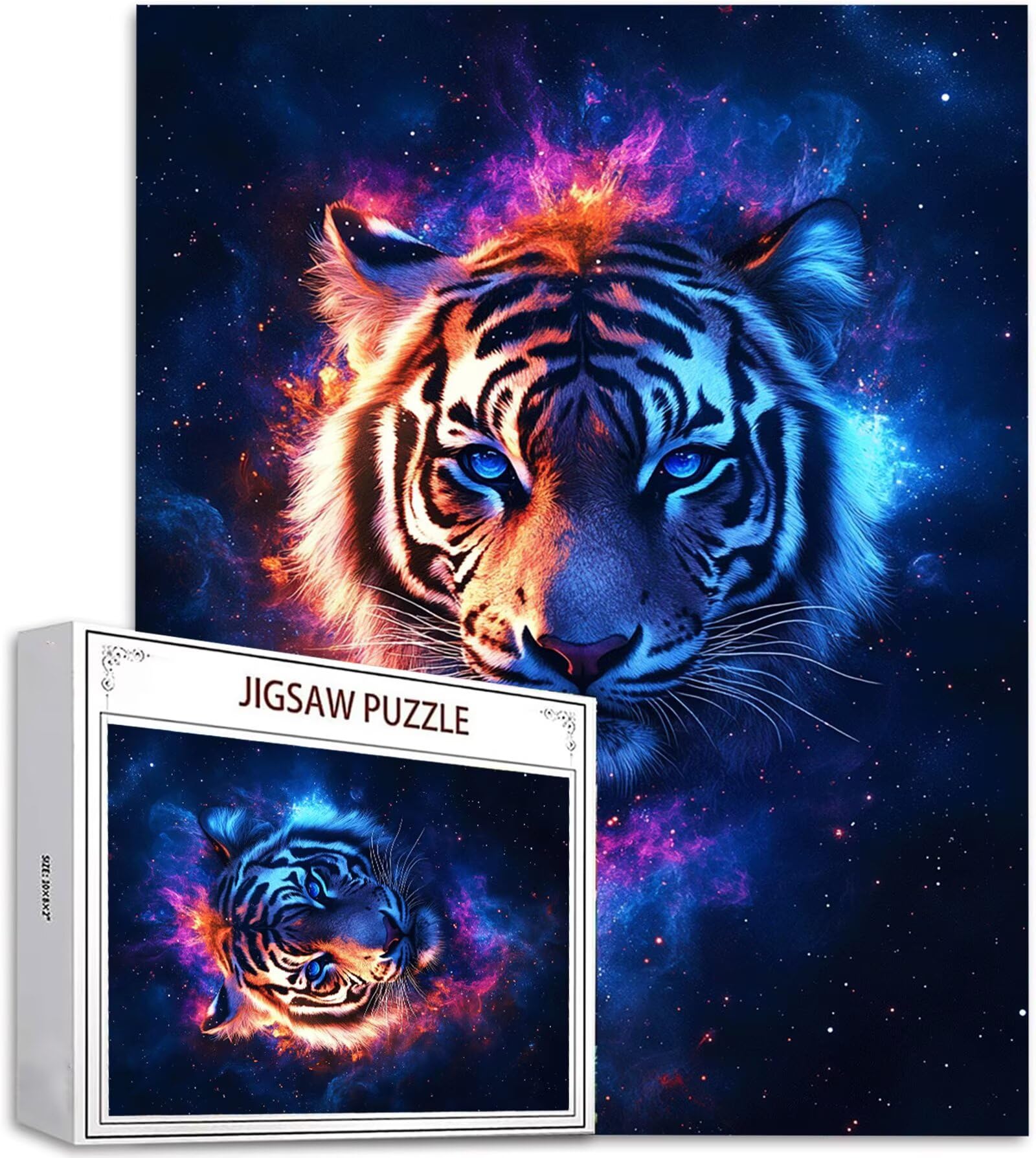 Puzzle 2000 Pezzi, 3 4 5 Anni Puzzle Cielo stellato 6 7 8 Anni Giochi Educativi Sostenibili Con Motivi Per Adulti Da Gioco in Legno Di Alta Qualità Jigsaw Tigre per Gioco Familiare, Regalo H-3119