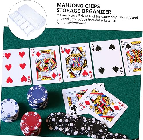 Miniatura 7 de LABRIMP Contenedor de almacenamiento de 5 compartimentos de plástico, caja de chips, contenedor transparente, caja organizadora transparente para