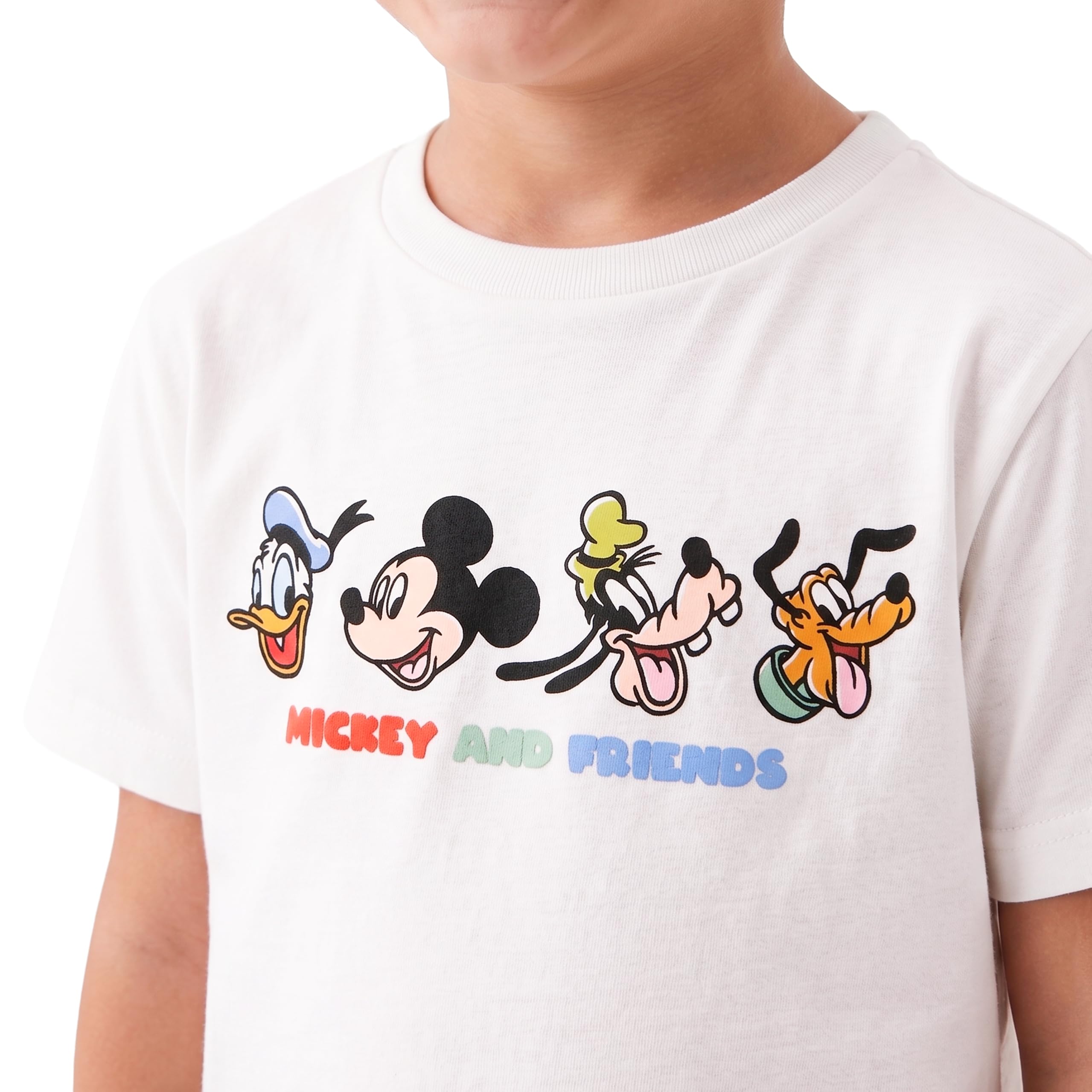 Disney T Shirt Bambina E Pantaloncini, Topolino, Paperino, Pippo Maglietta E Pantaloncini Ragazzo