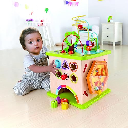 Miniatura 6 de Cubo de actividades para niños Hape bichos de ciudad madera