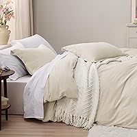 Vista 52 de Bedsure - Juego de ropa de cama de 2 piezas con 1 funda de edredón y 1 funda de almohada, extrasuave, prelavado, con cremallera, sin edredón