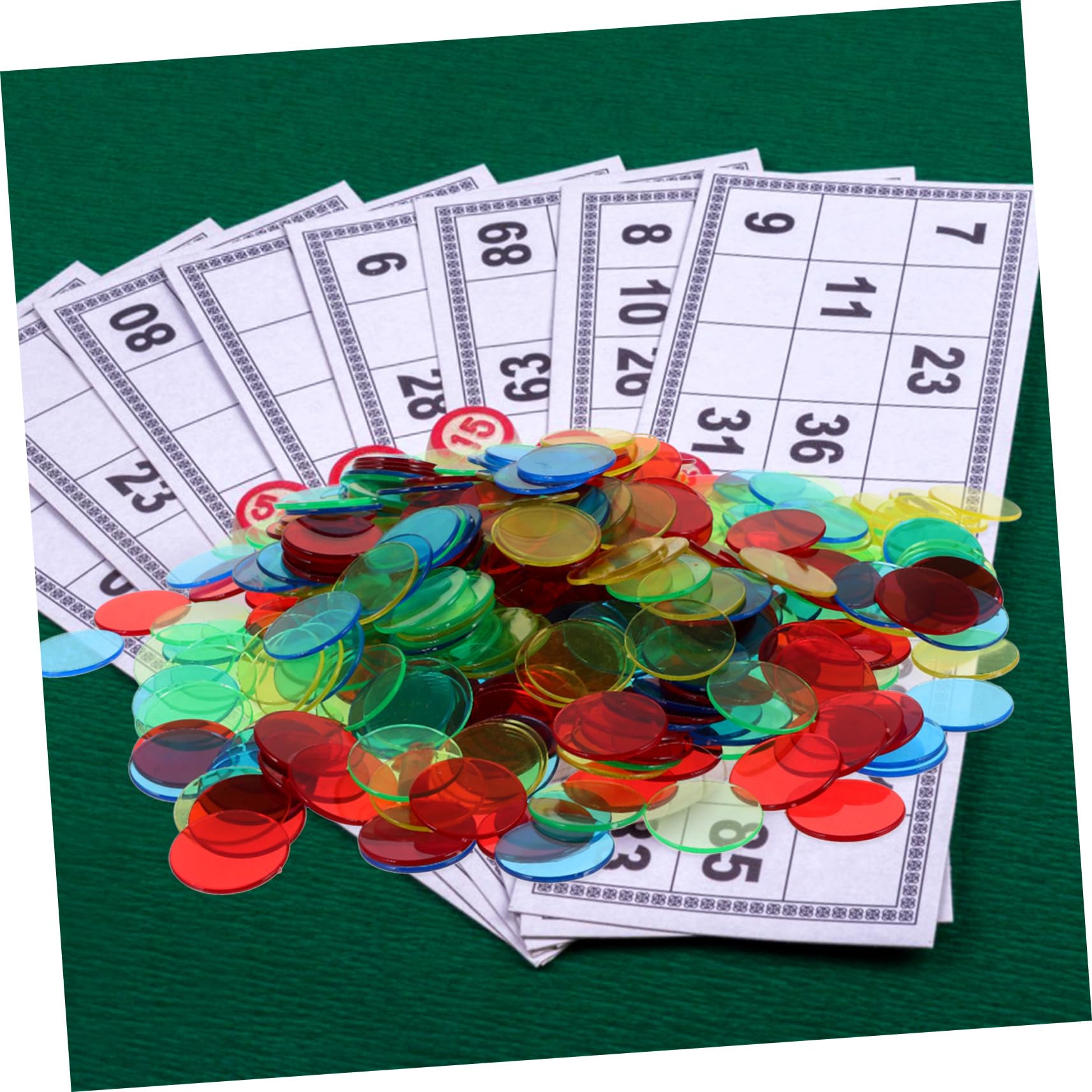 1200stücke Bingo Chips Für Bingo-spiele Translucent Marker Für Klassenzimmer Und Freizeit Zum Abdecken Von Zahlen