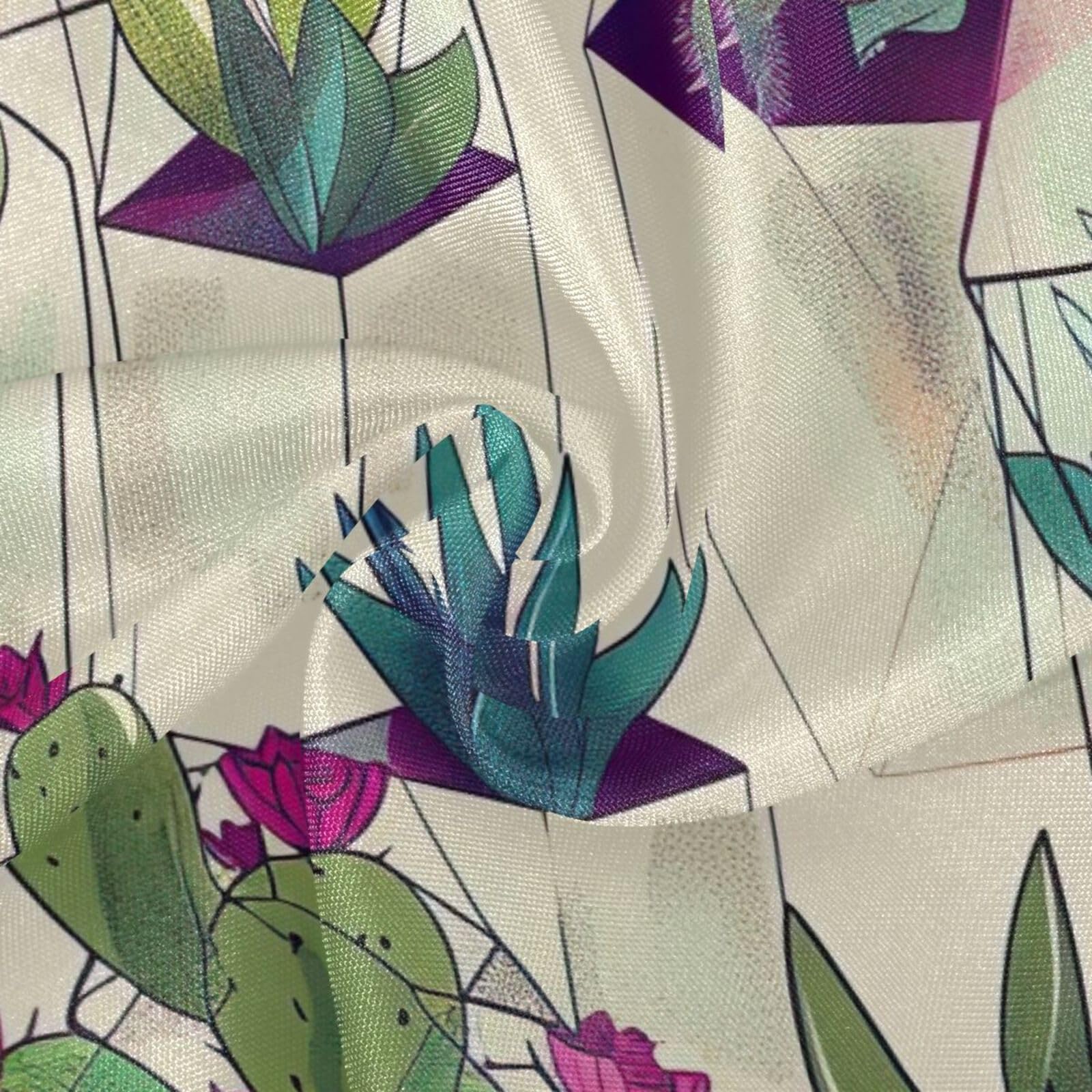 Wajiw 60 Inch Indoor Outdoor Round Tablecloth with Umbrella Hole and Zipper Waterproof Patio Table Cover for Camping Dining Room Party Outdoor Picnic,Cactus