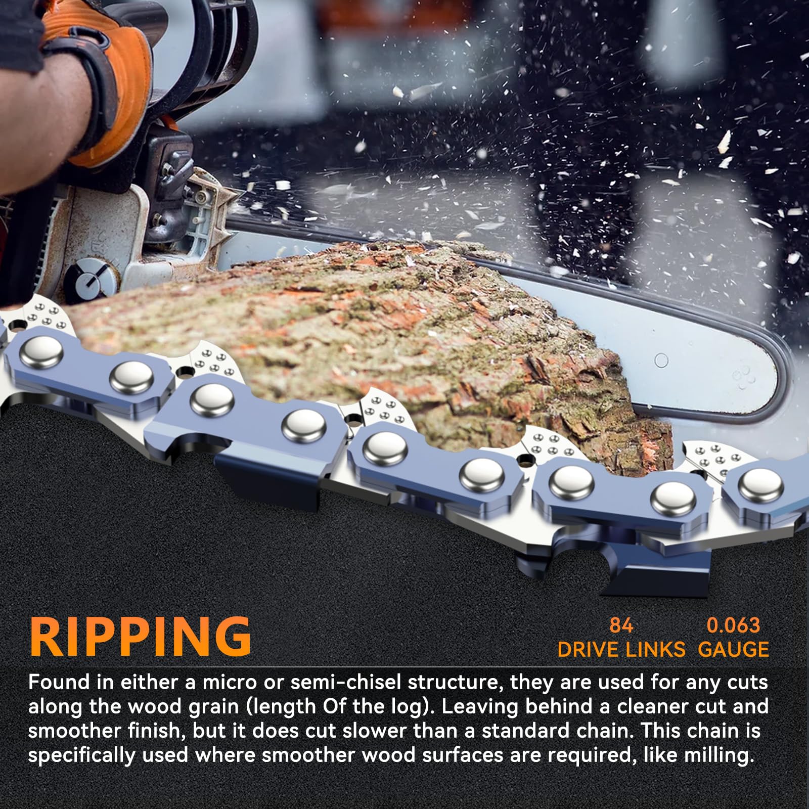 Chainsaw Chain Ripping 24Inch, 3/8