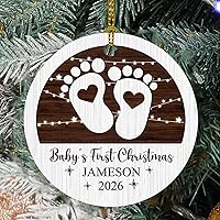 Vista 12 de Personalized 30 Years as Mr & Mrs Glass Ornament, Custom 30th Wedding Anniversary Ornaments with Names Date, Red Truck Xmas Ornament 2026, 30th