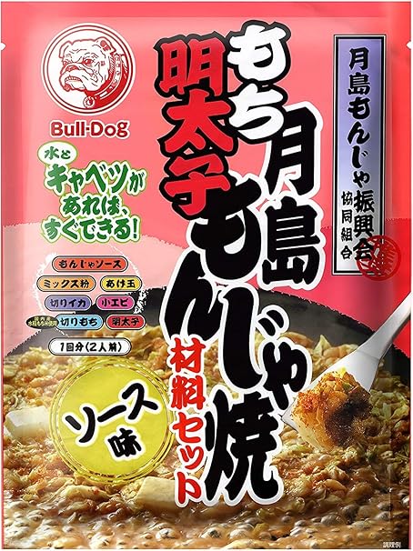 Amazon 106g 2個 ブルドック 月島もち明太子もんじゃ焼 ソース味 ブルドックソース お好み焼 たこ焼き粉 通販