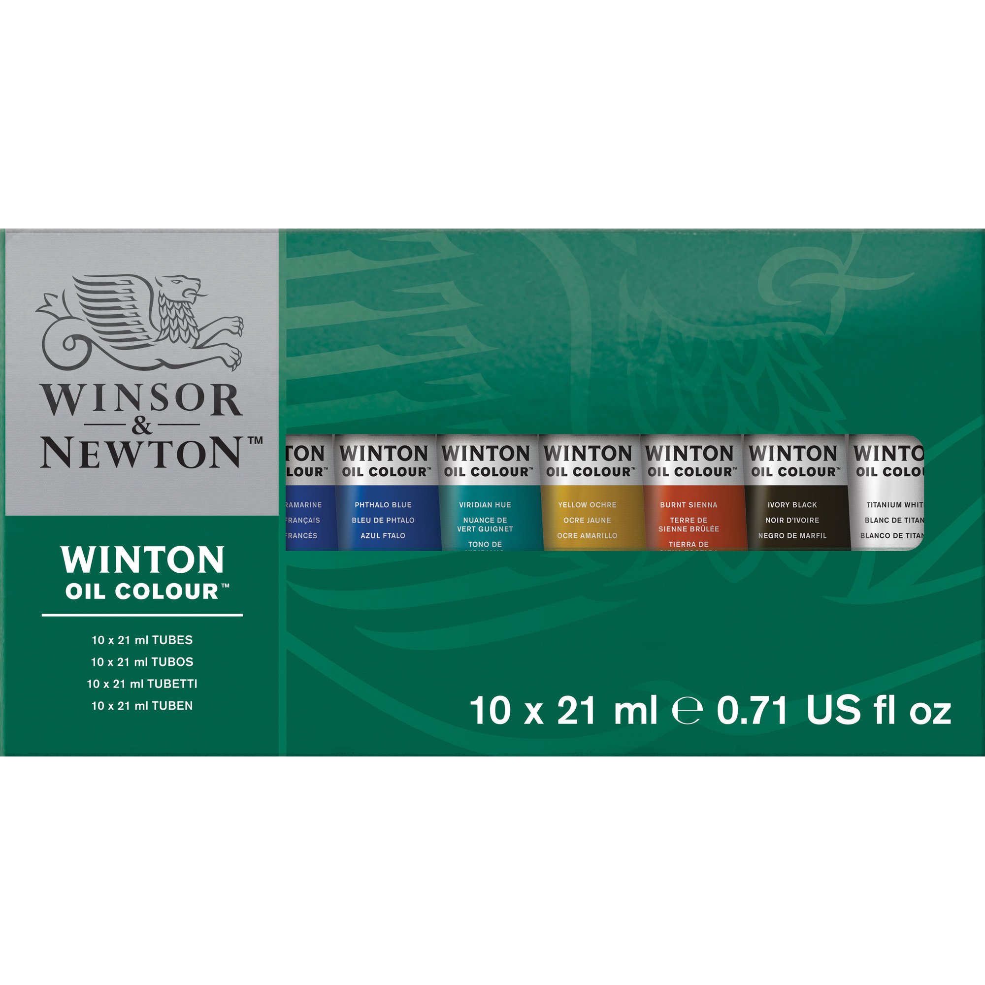 Winsor & Newton 1490618 Winton 21ml Oil Colour Tube (Set of 10)