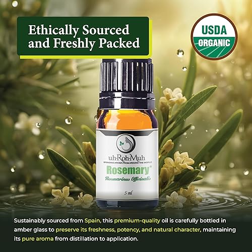 Vista 35 de Aceite esencial de cinol certificado de romero orgánico España - (1oz)