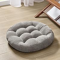 Vista 19 de Degrees of Comfort Almohada de Suelo para Meditación, Almohadas Cuadradas Grandes de Asiento para Adultos, Cojín de Pana Acolchado para Sala